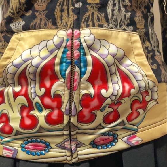 Christian Audiger Y2K Black & Gold Panther Monogram Hoodie - Picture 9 of 15